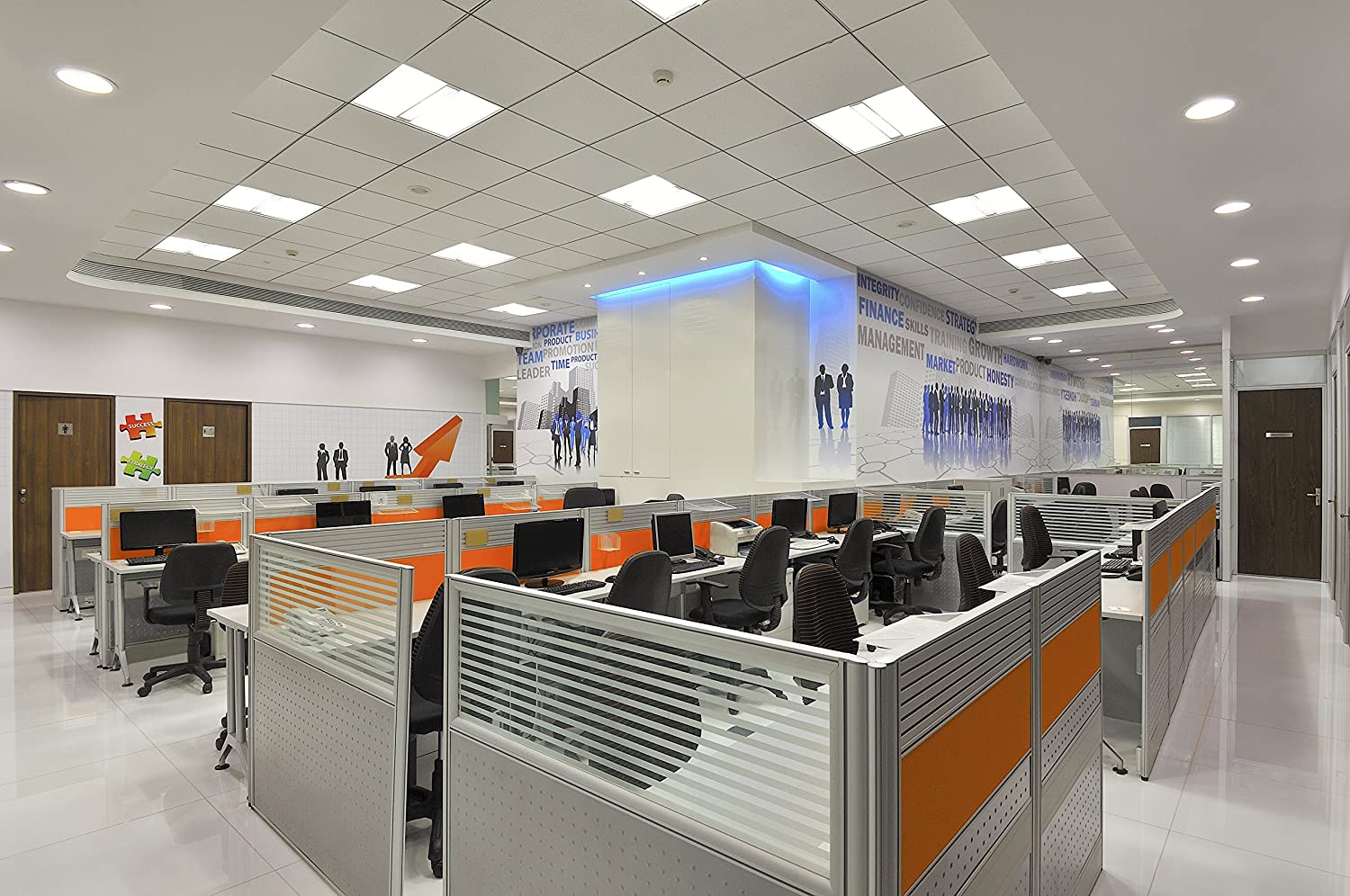 Industrial LED high bay lighting project